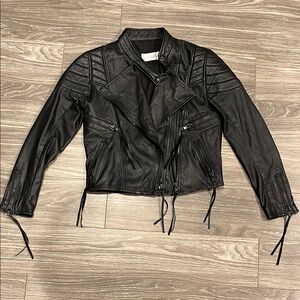 Shakuhachi Leather Biker Jacket